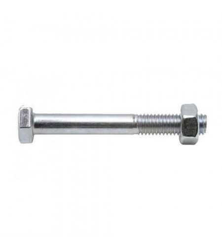 Boulon tête ronde et collet carré 10x120 zingué