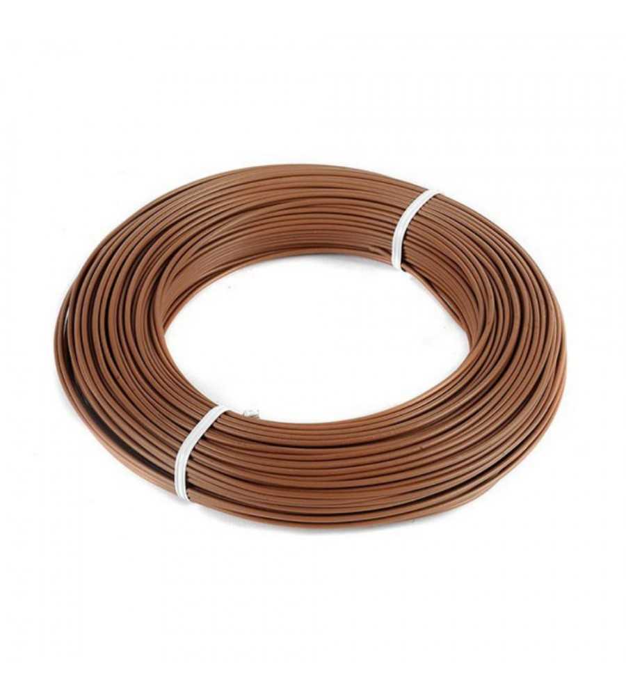 Cable isolé rigide 2.5mm² marron (100ml)
