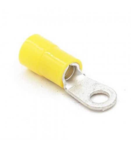 Cosse à oeil 2.5-6mm² borne 4mm jaune (bte100pcs)