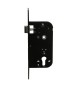 Serrure larder cylindre axe 50mm tétière noire