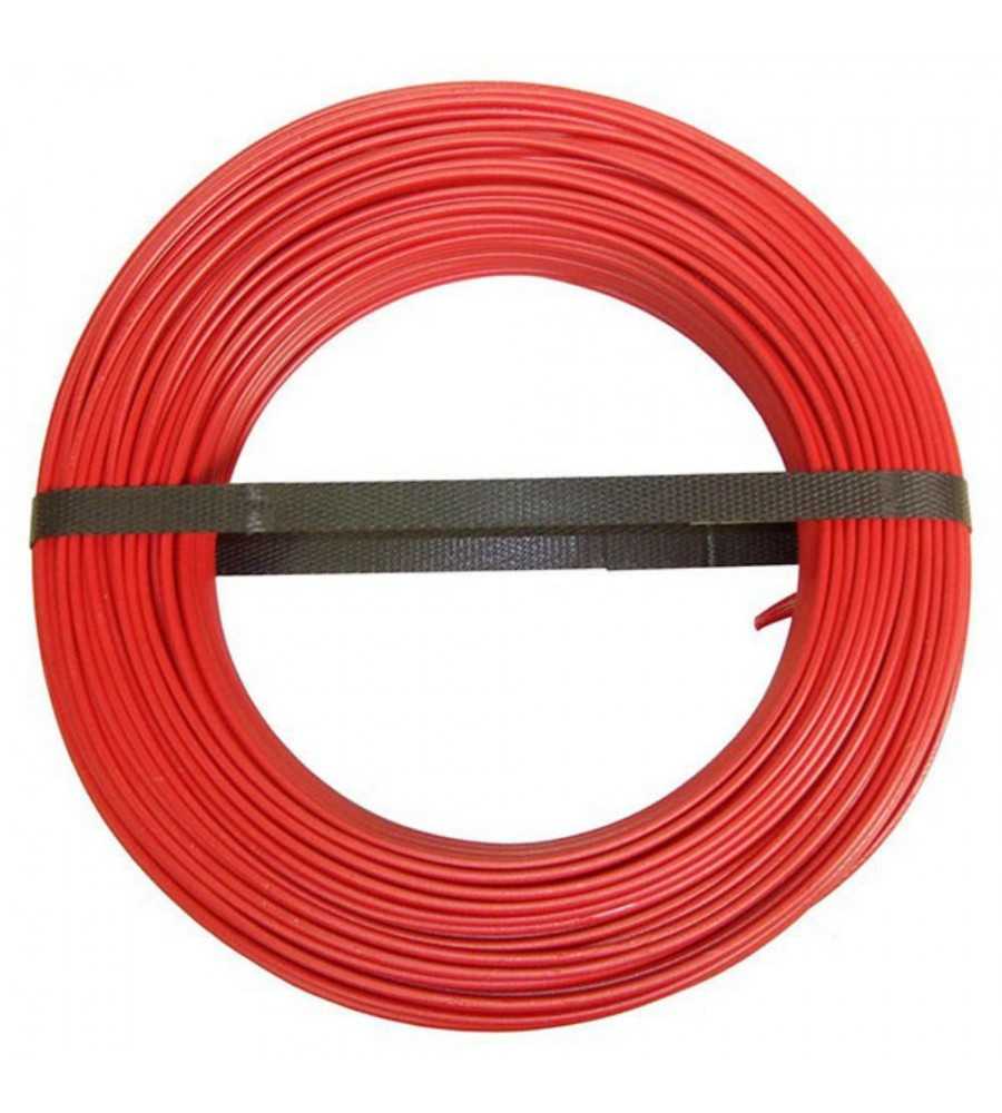Cable isolé souple 1.5mm² rouge (100ml)