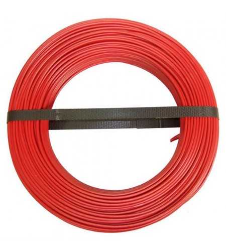 Cable isolé souple 1.5mm² rouge (100ml)