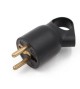 Fiche femelle 2P+T 10-16A noire