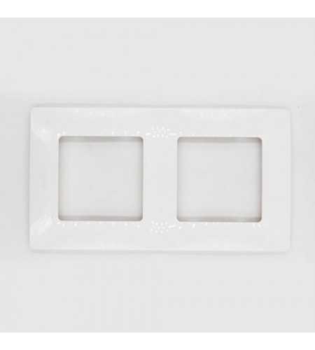 Niloe plaque double blanc