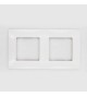 Niloe plaque double blanc