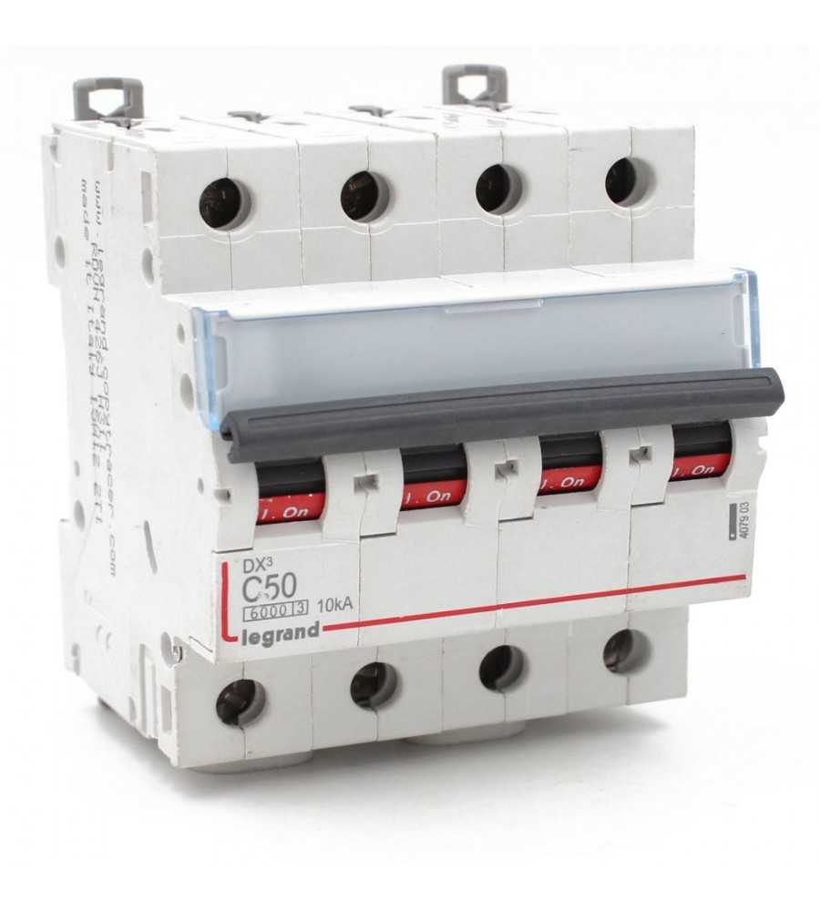 Disjoncteur DX 50A-4P tétrapolaire