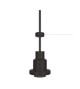 Pendulum suspension noir sans ampoule 3m E27 max 60w