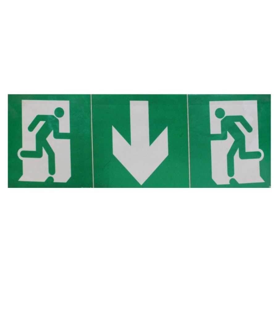 Jeu d?étiquettes d?évacuation adhésives