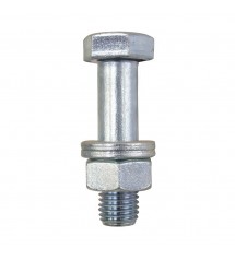 Boulon+écrou+2rond 20x80 (qualité 10-9) Zingué*