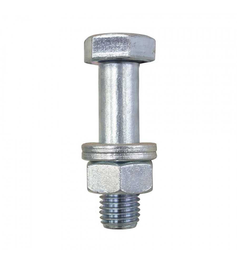 Boulon+écrou+2rond 20x80 (qualité 10-9) Zingué*