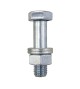 Boulon+écrou+2rond 20x80 (qualité 10-9) Zingué*