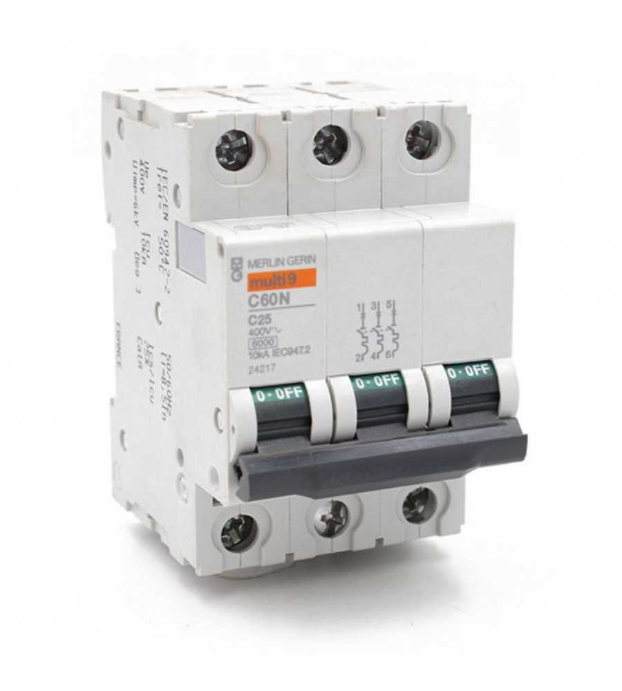 Disjoncteur C60N TRI 25A Courbe C*