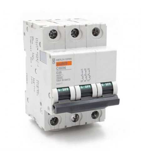 Disjoncteur C60N TRI 25A Courbe C*