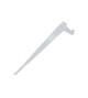 Console simple en acier pas de 35cm blanc