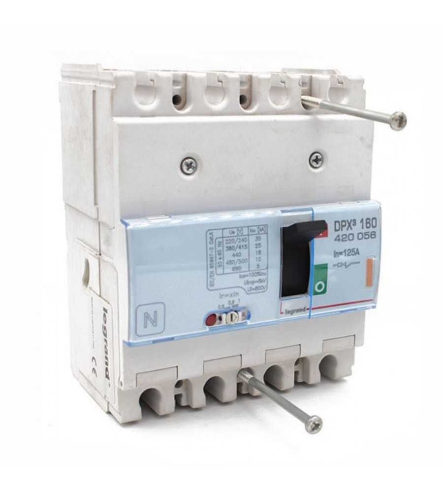 Disjoncteur magnétothermique DPX³160 25kA 400V~ - 4P - 125A