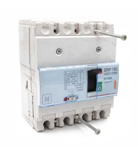 Disjoncteur magnétothermique DPX³160 25kA 400V~ - 4P - 125A