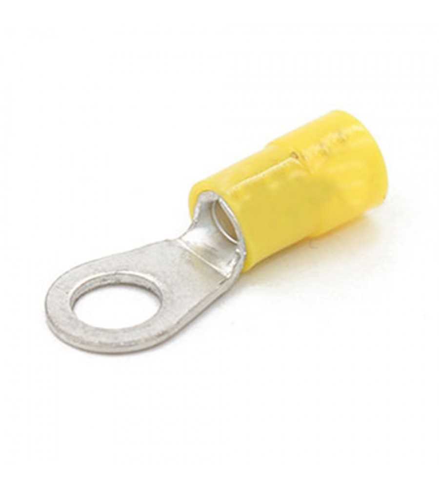 Cosse à oeil 2.5-6mm² borne 6mm jaune (bte100pcs)