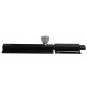 Verrou horizontal avec porte-cadenas 150 mm noir