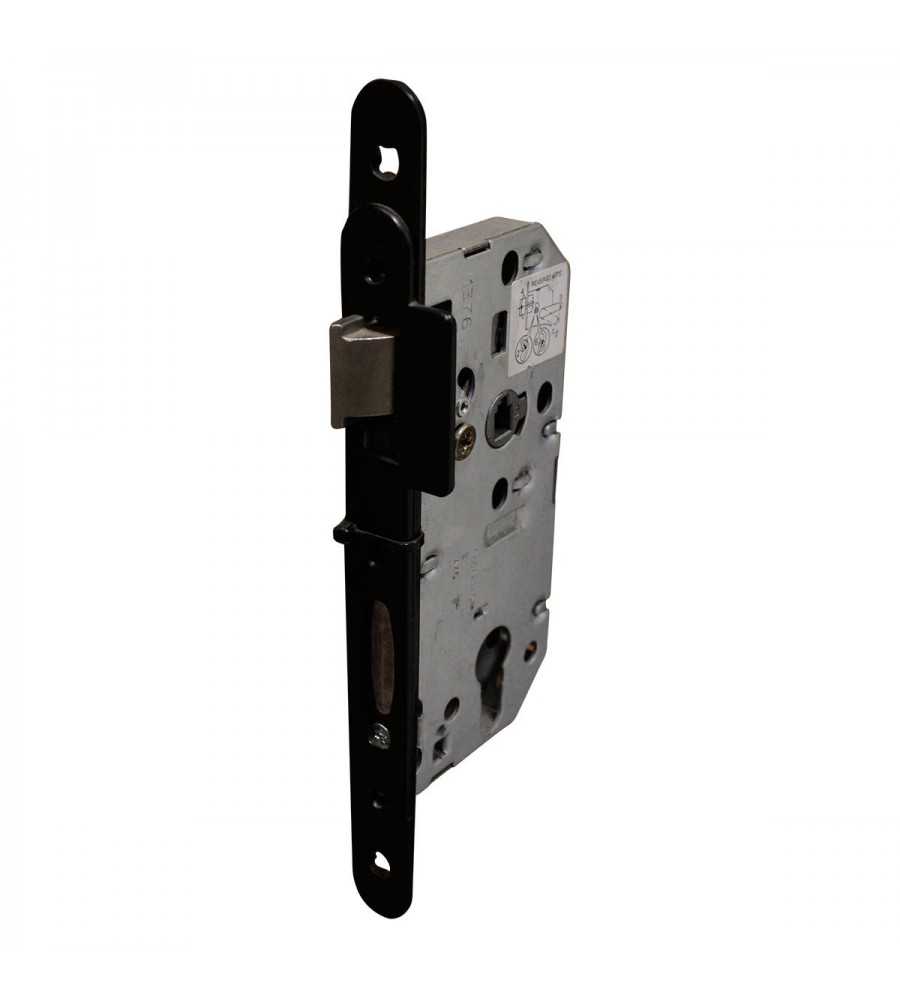 Serrure à larder D455 avec cylindre axe 40mm BR noir