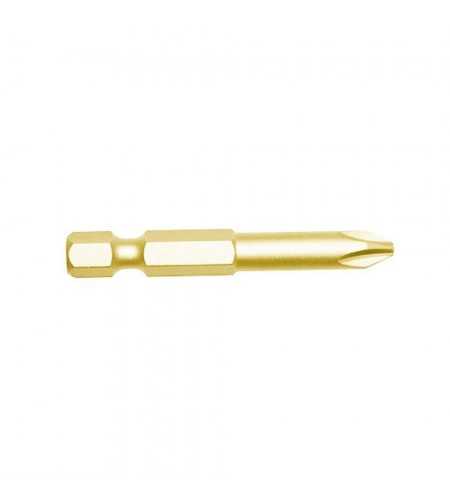 Embout de vissage ph2 50mm doré