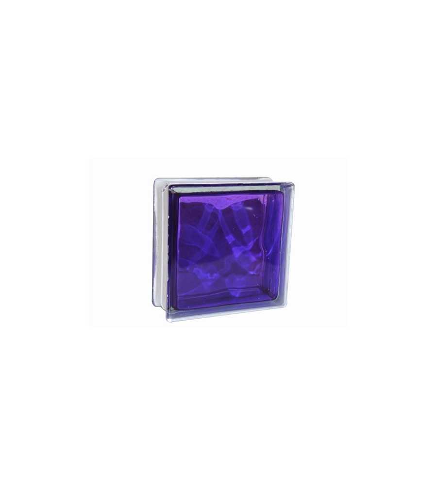 Brique de verre 190x190x80mm s-color purple