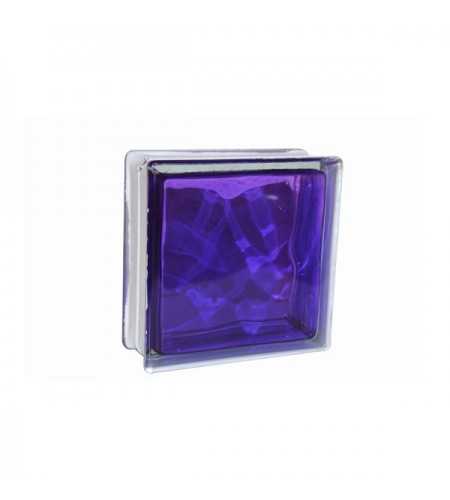 Brique de verre 190x190x80mm s-color purple