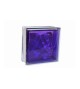 Brique de verre 190x190x80mm s-color purple