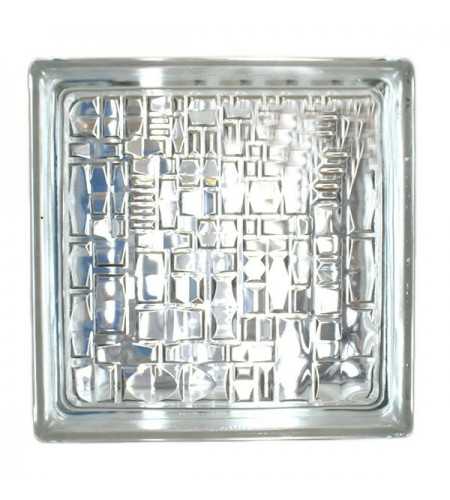 Brique de verre 190x190x80mm BV18 mozaic Cléar