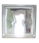 Brique de verre 190x190x80mm cloudy pattern