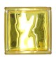 Brique de verre 190x190x80mm In-colored yellow JH059
