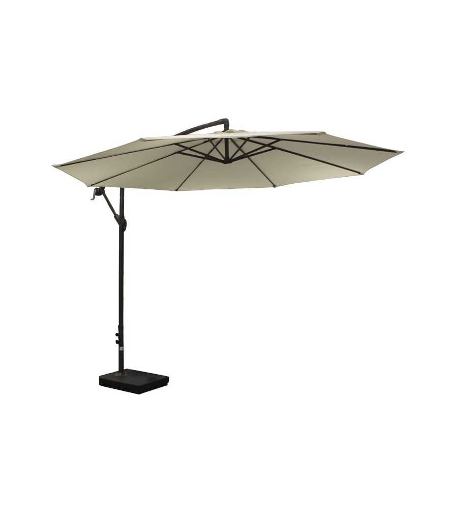 Parasol déporté 3x3m blanc -  - meilleure qualité