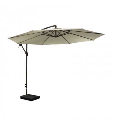 Parasol déporté 3x3m blanc -  - meilleure qualité