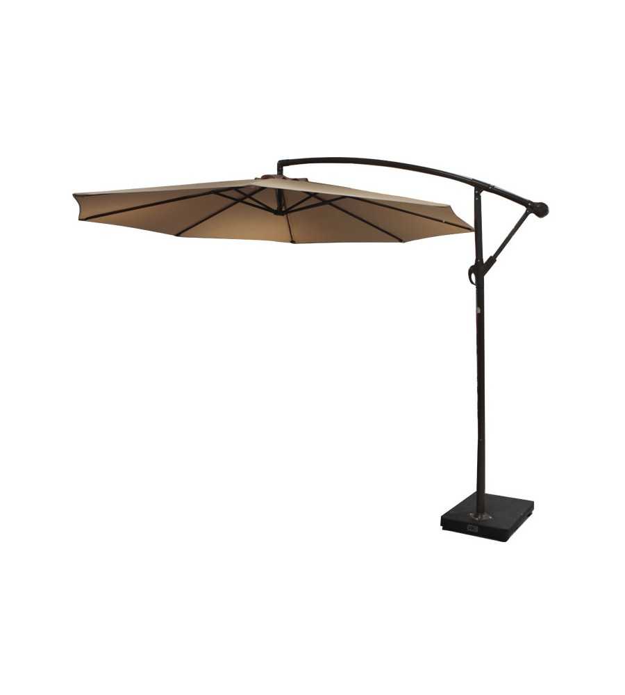 Parasol déporté 3x3m beige -  - meilleure qualité