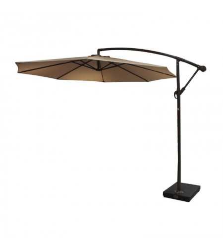 Parasol déporté 3x3m beige -  - meilleure qualité