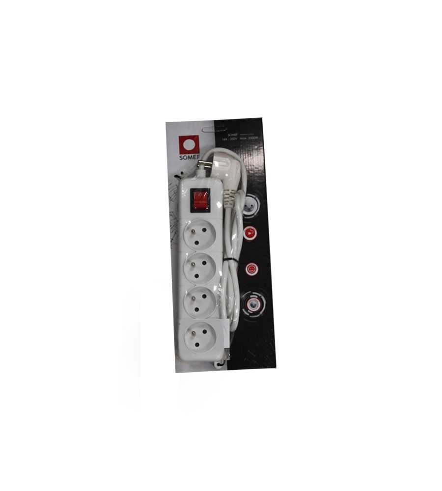 Bloc multiprise avec interrupteur4T 5ML