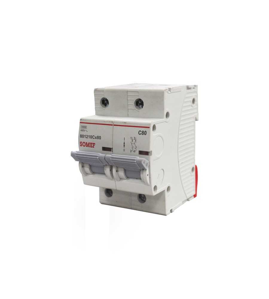 Disjoncteur 2P 80A 10KA