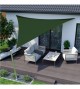 Voile d'ombrage triangle 3.6x3.6m vert -  - meilleure qualité