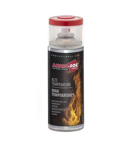 Aerosol 400 ml haute température noir mat