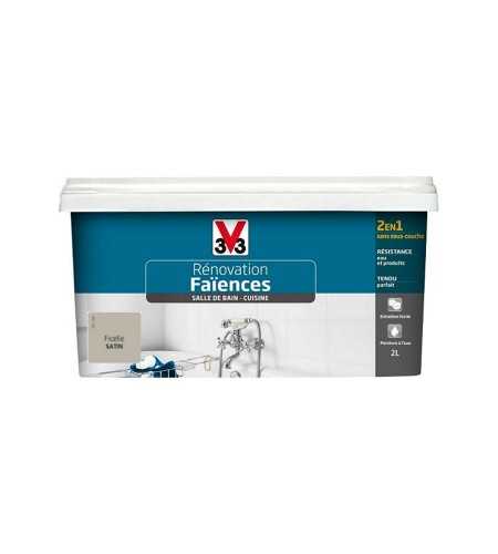 Peinture pour carrelage en faïences satin lagon 2L