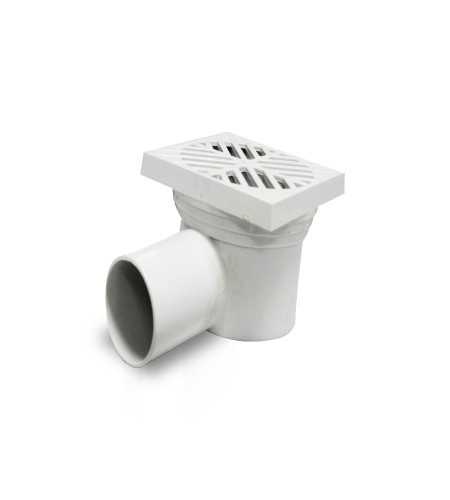 Siphon de cours 100x100 PVC