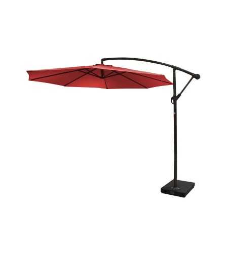 Parasol déporté rouge 3mx3m -  - meilleure qualité