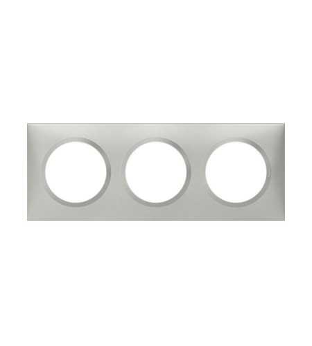 Plaque 3 postes aluminium Dooxie