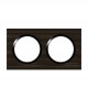 Plaque 2 postes style bois Ebene Dooxie