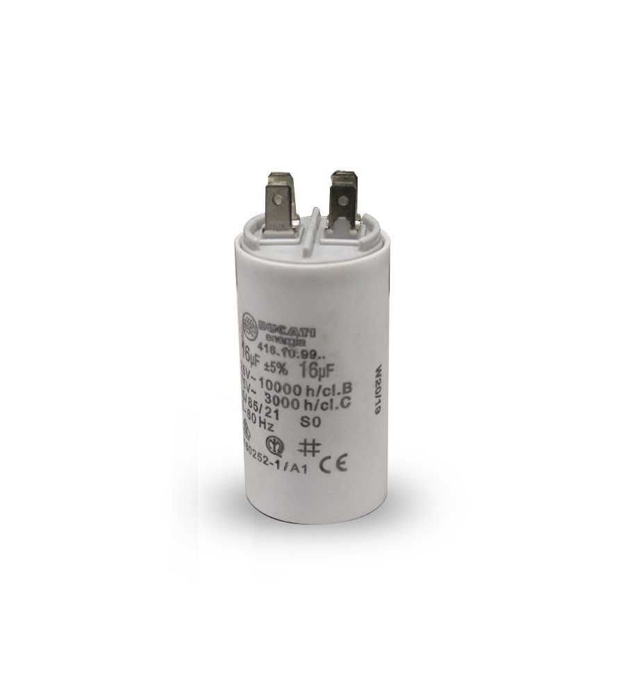 Condensateur broches 16µF-450V