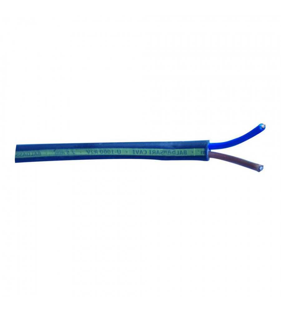 Câble rigide noir 2x2 5mm2 R2V