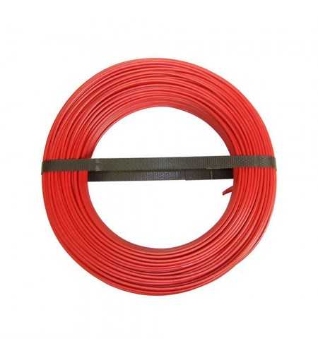 Câble isolé rigide HO7 V-U 1.5mm2 450-750 V rouge