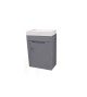 Meuble salle de bain Daisy gris 40cm