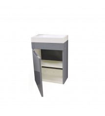 Meuble salle de bain Daisy gris 40cm | Sanifer