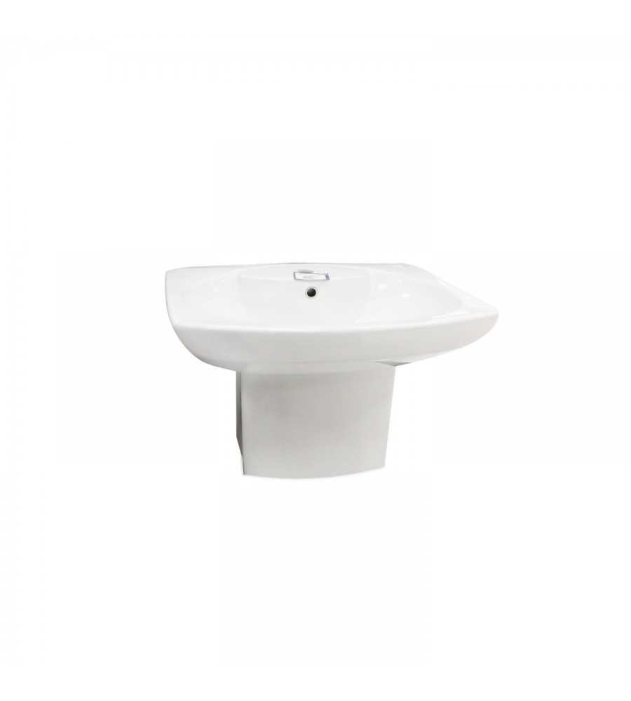 Dama senso lavabo à semi-colonne 65 x 63 cm*