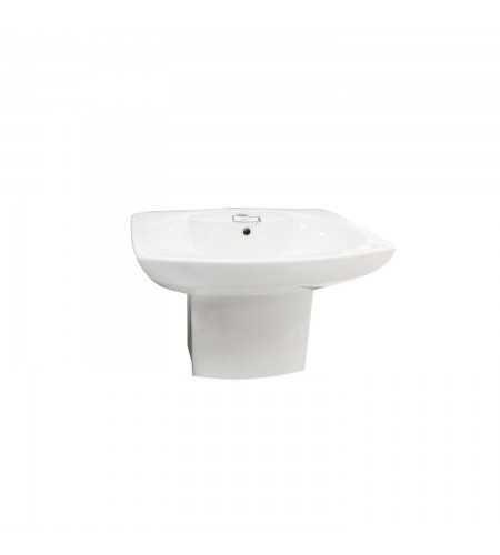 Dama senso lavabo à semi-colonne 65 x 63 cm*